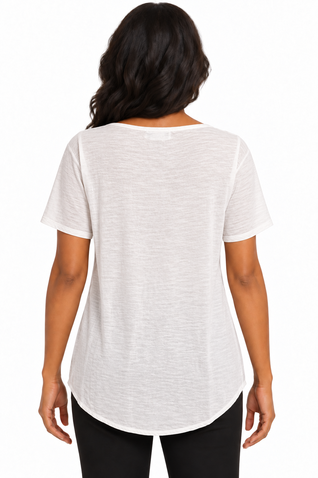 Hastings & Smith White Embroidered Pintuck Tunic Top