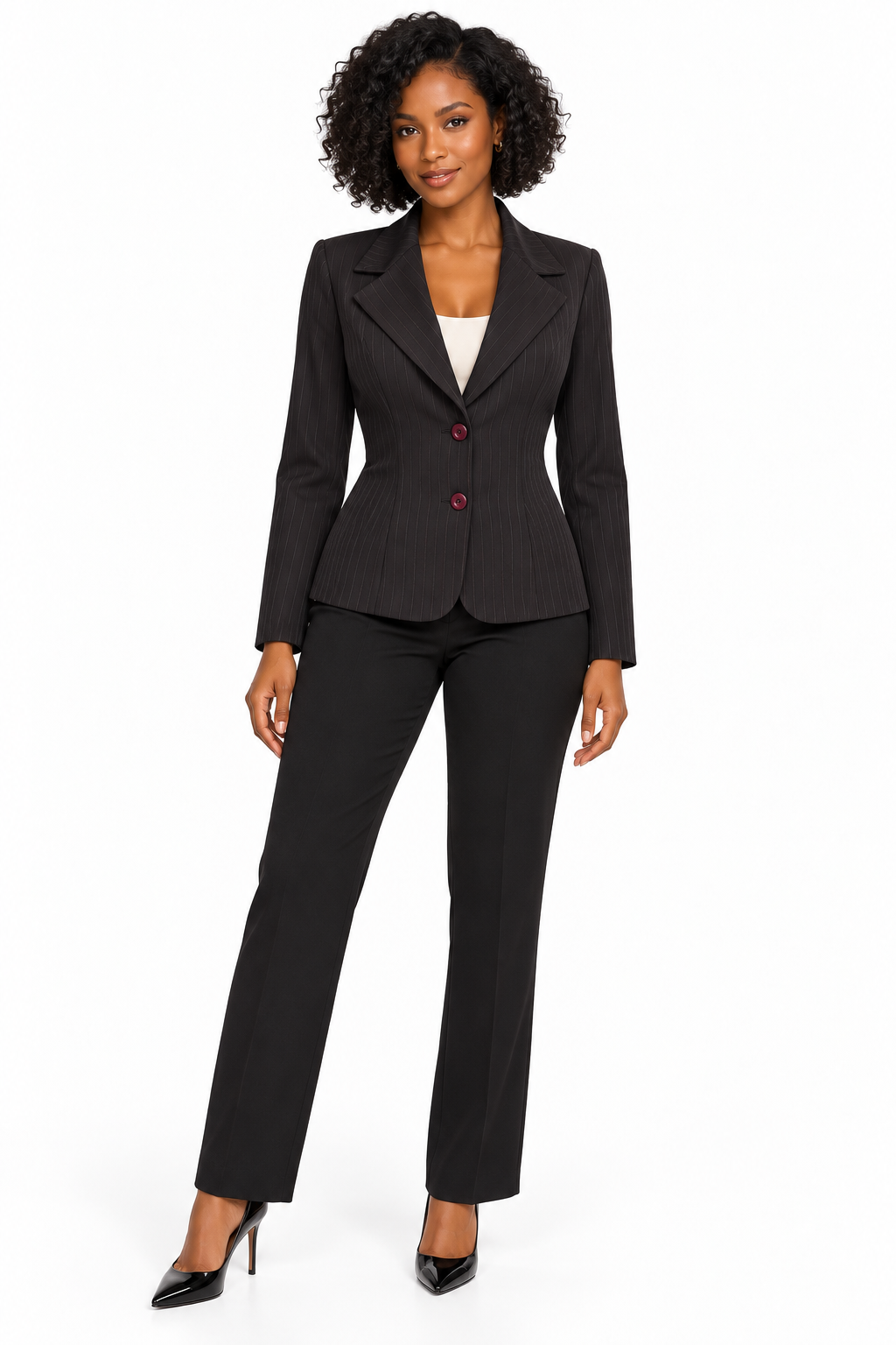 Hot Kiss Pinstripe Blazer (Blazer only, styling pieces are not included)
