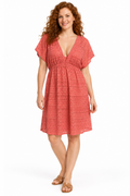 Jordan Taylor Coral Openwork CoverUp Dress – XL (Underlayer Not Included)